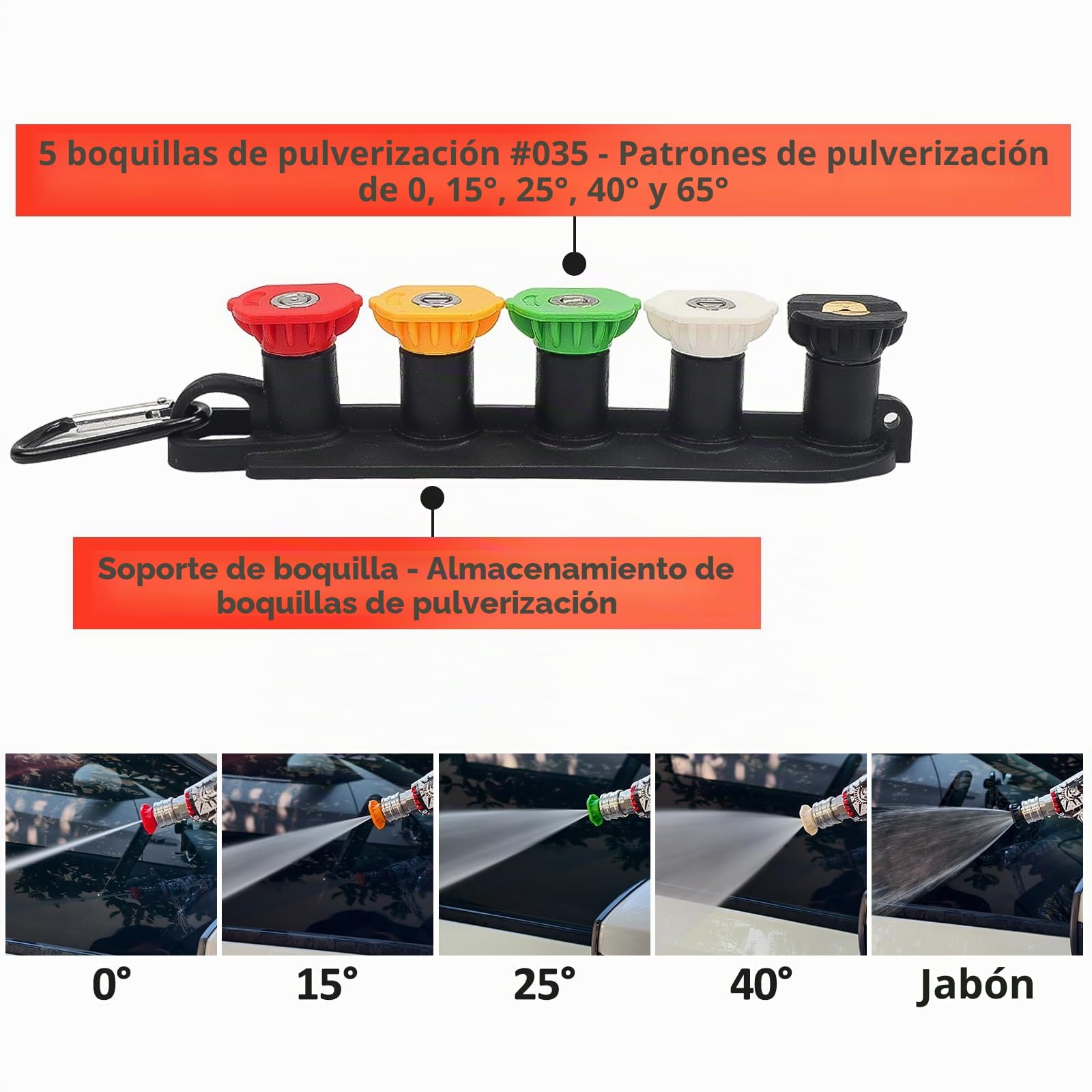 BEAR FORCE Pistola pulverizadora para lavadora a presión M22-ID14 mm y conector rápido de 1/4 pulgadas, lanza de espuma de nieve de 1 litro, juego para lavadora, para Vax, para lavadora a presión