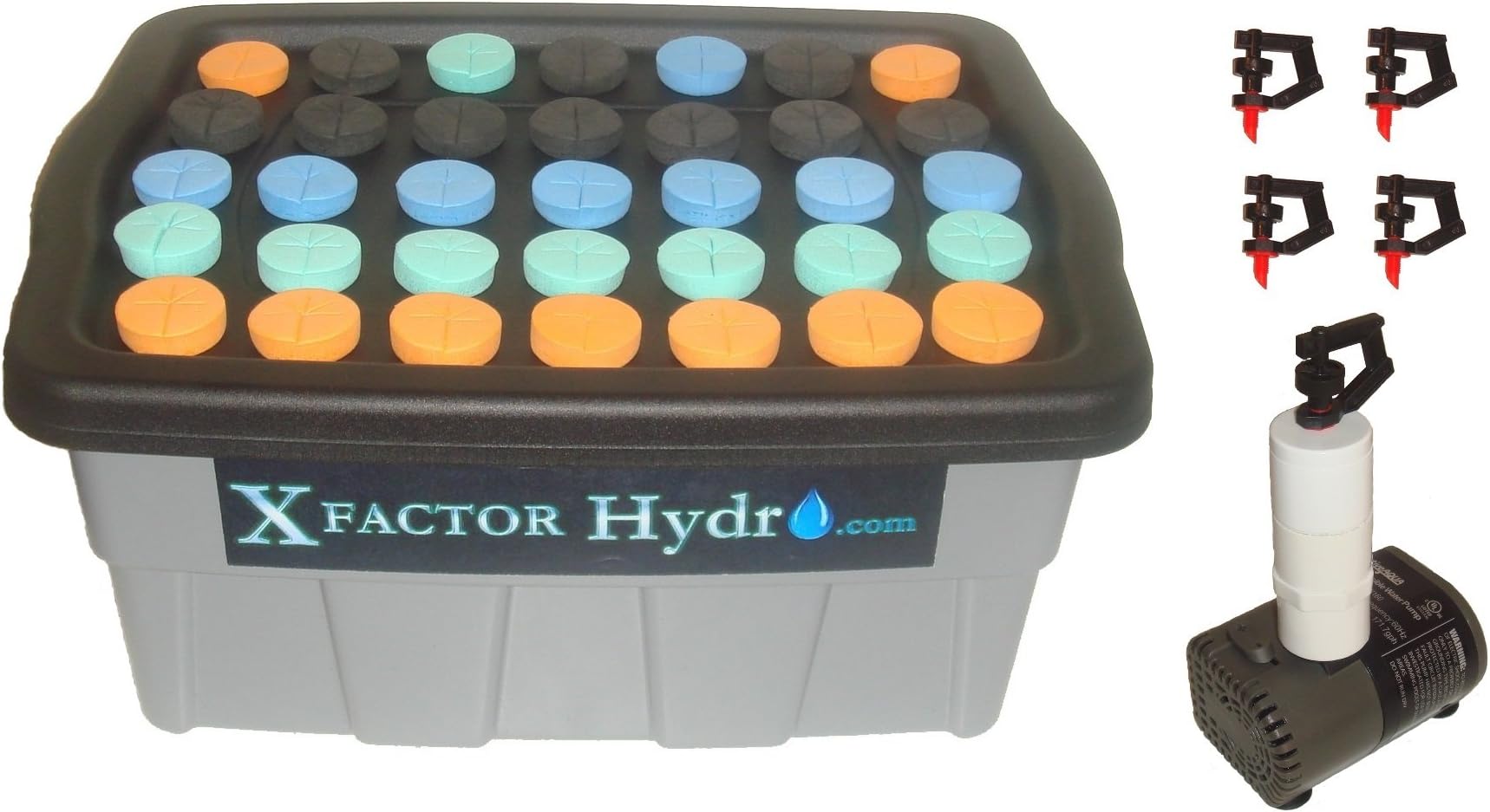 Xfactor Hydro® 35 Sites = 210 Clones!! DWC-AEROPONIC Hybrid Cloner