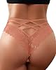 Banamic Womens Floral Lace G-String Thongs Sexy Underwear Panties Underpant