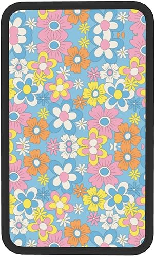 Miniatura 7 de Funda para consola central de automóvil, diseño de flores retro, cojín universal para la mayoría de vehículos, SUV, camión, accesorios de decoración
