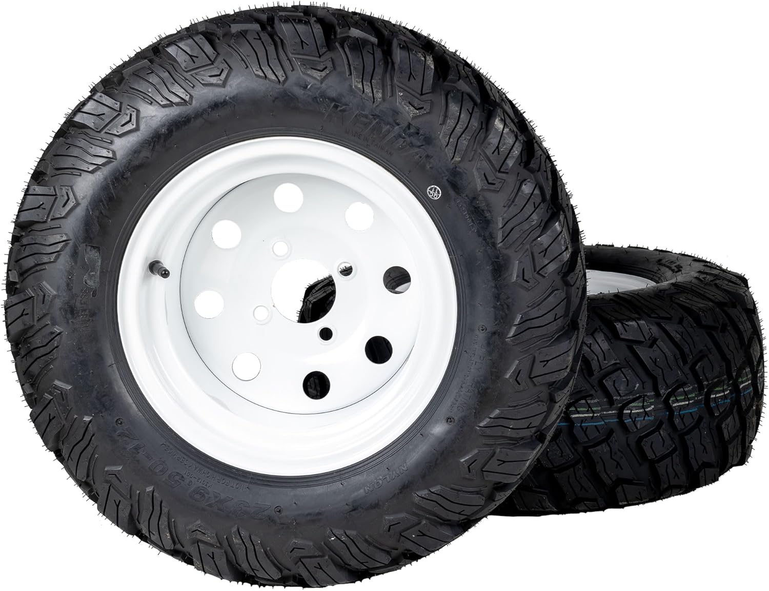 8TEN Wheel and Tire 23x9.5-12 for Lawn Mower Garden Tractor Golf Cart Turf Equipment 2 Pack