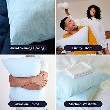 SLUMBER CLOUD UltraCool Pillow, King - Medium/Firm Firmness