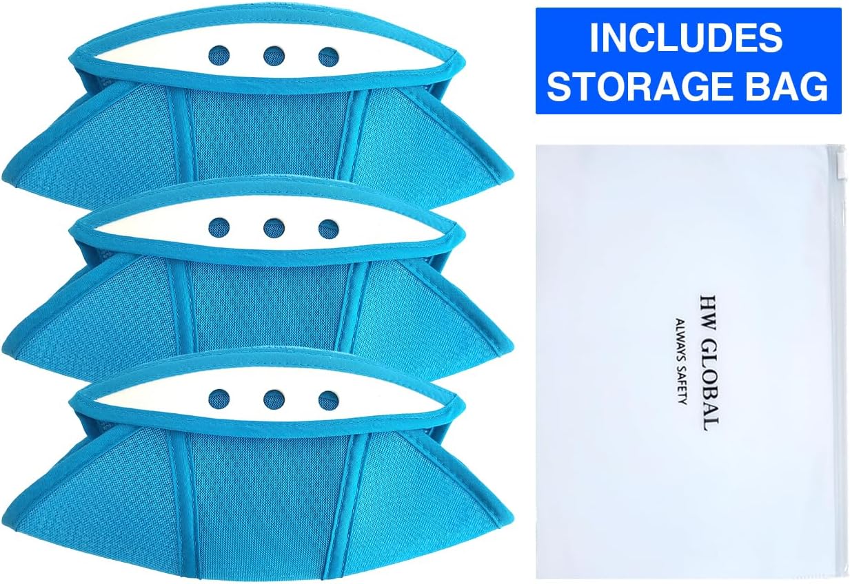 [HW GLOBAL] Hard Hat Cap Insert Liner Sweatband, Breathable Air Mesh Cooling Top Pad, Washable Microfiber Soft Cotton Sweat Absorber Towel, Construction Safety Helmets Head Protection (3 Pack)