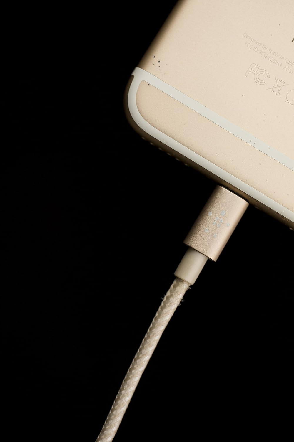 Belkin Metallic Lightning to USB Cable - MFi-Certified iPhone Charging Cable for iPhone Xs, XS Max, XR, X, 8/8 Plus and More (6-inches), Gold