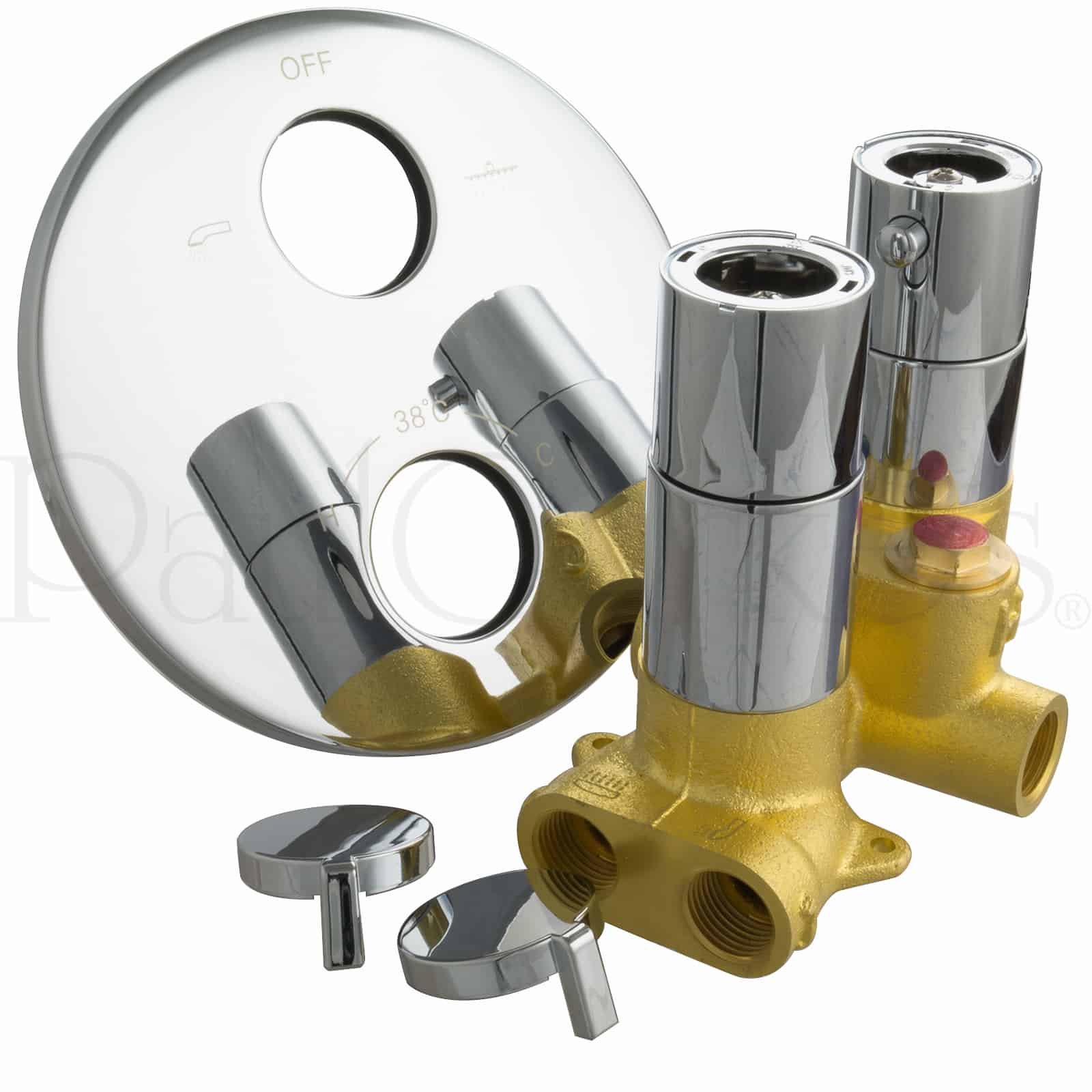 Paul gurkes termostatico doccia completo set incasso doccia a pioggia rotondo design