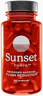 SUNSET Forte - Alcohol Flush Support - Extra Strength - Asian Glow Supplement