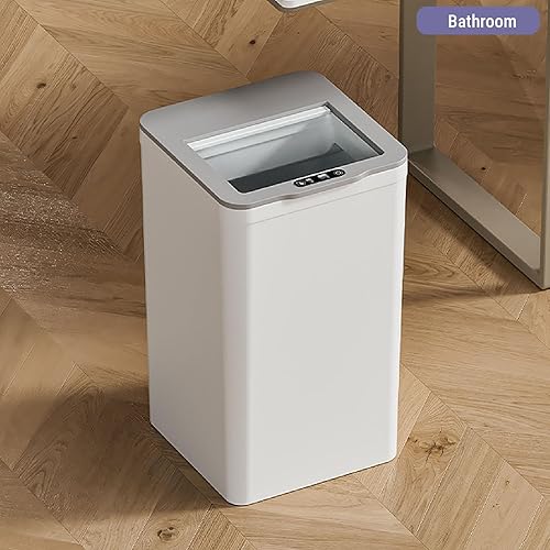 Miniatura 9 de AUNMAS Bote de basura eléctrico automático sin contacto con sensor de patada 9L de capacidad ABS para cocina, dormitorio, oficina, sala de estar