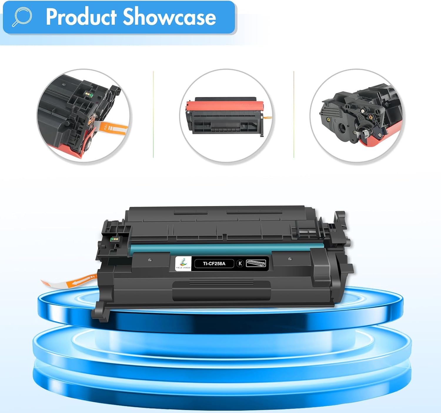 58A Toner Cartridge Black CF258A Compatible Replacement for HP 58A CF258A 58X CF258X M428fdw with Chip for HP LaserJet Pro MFP M428fdn M428dw Pro M404n M404dn M404dw M404 M428 Printer Ink 2 Pack