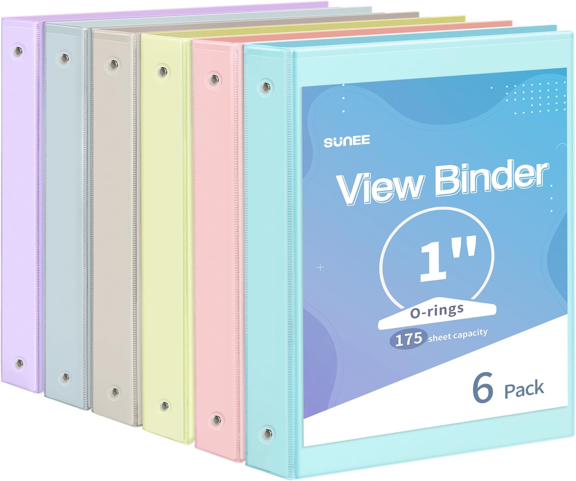 CIXILDTS 1Inch Binder, Standard 3 Ring Binder Fit Letter