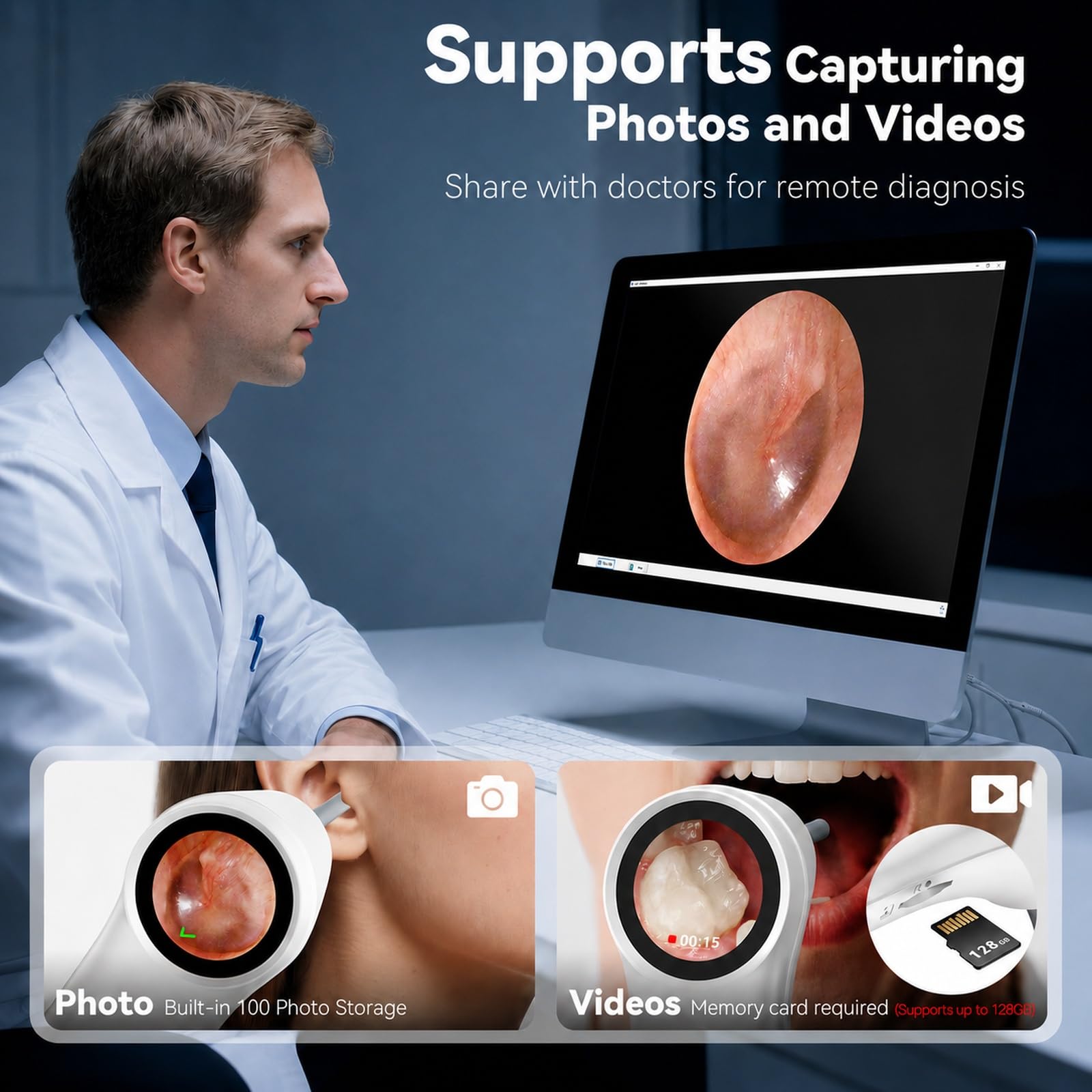 1080P HD Otoscope - Clear Ear View -5