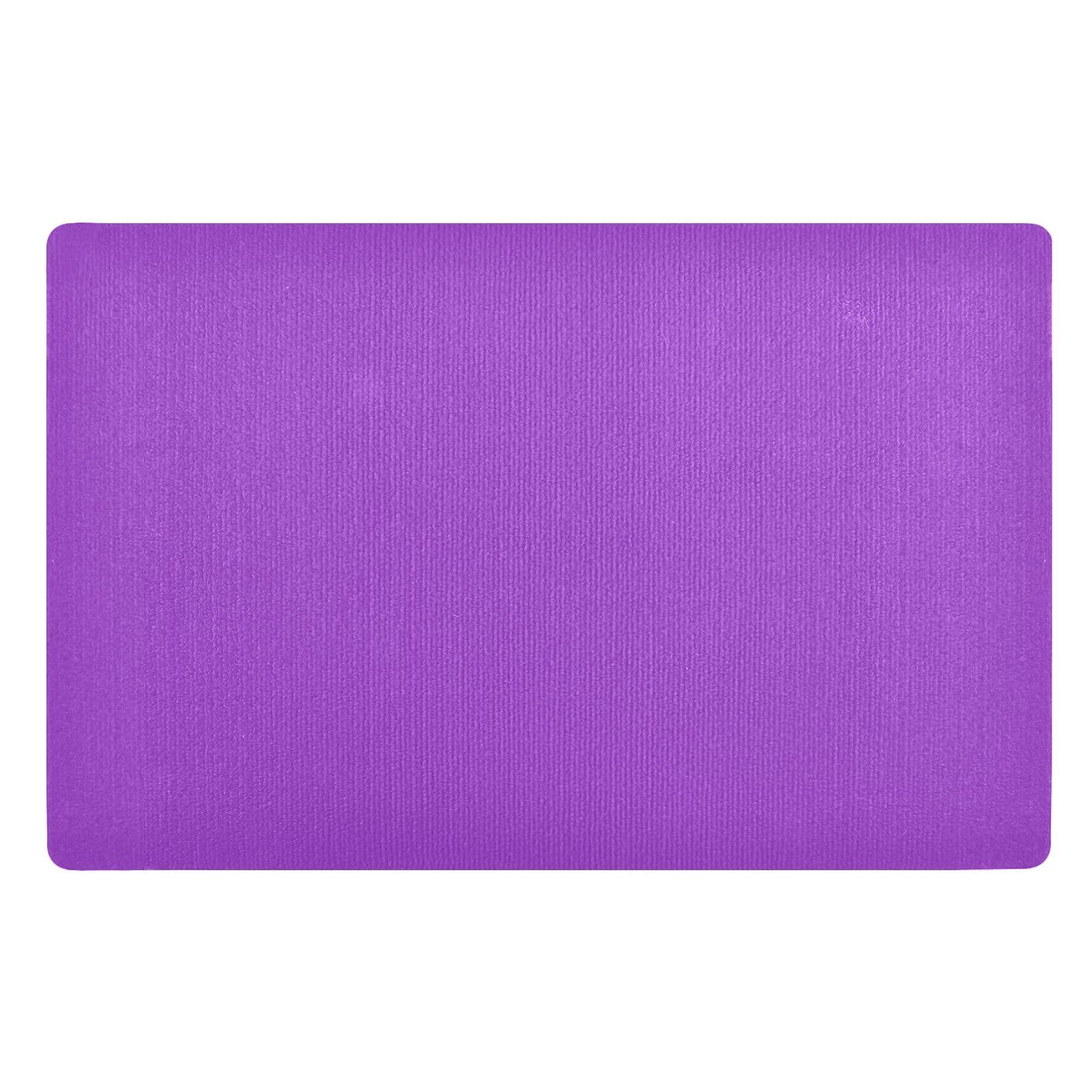 CHIFIGNO Dark Orchid Outdoor Front Door Mat Rubber Backing Welcome Doormat Washable Kitchen Floor Mat for Indoor Outdoor Home Office Decor, 32" x 20"