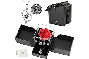 I Love You Necklace 100 Languages: A Rose-Infused Symbol of Eternal Love