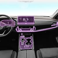 Vista 1 de LAVIYE Película interior de automóvil para tablero de instrumentos de piano, consola central de cambios, película de TPU transparente antiarañazos