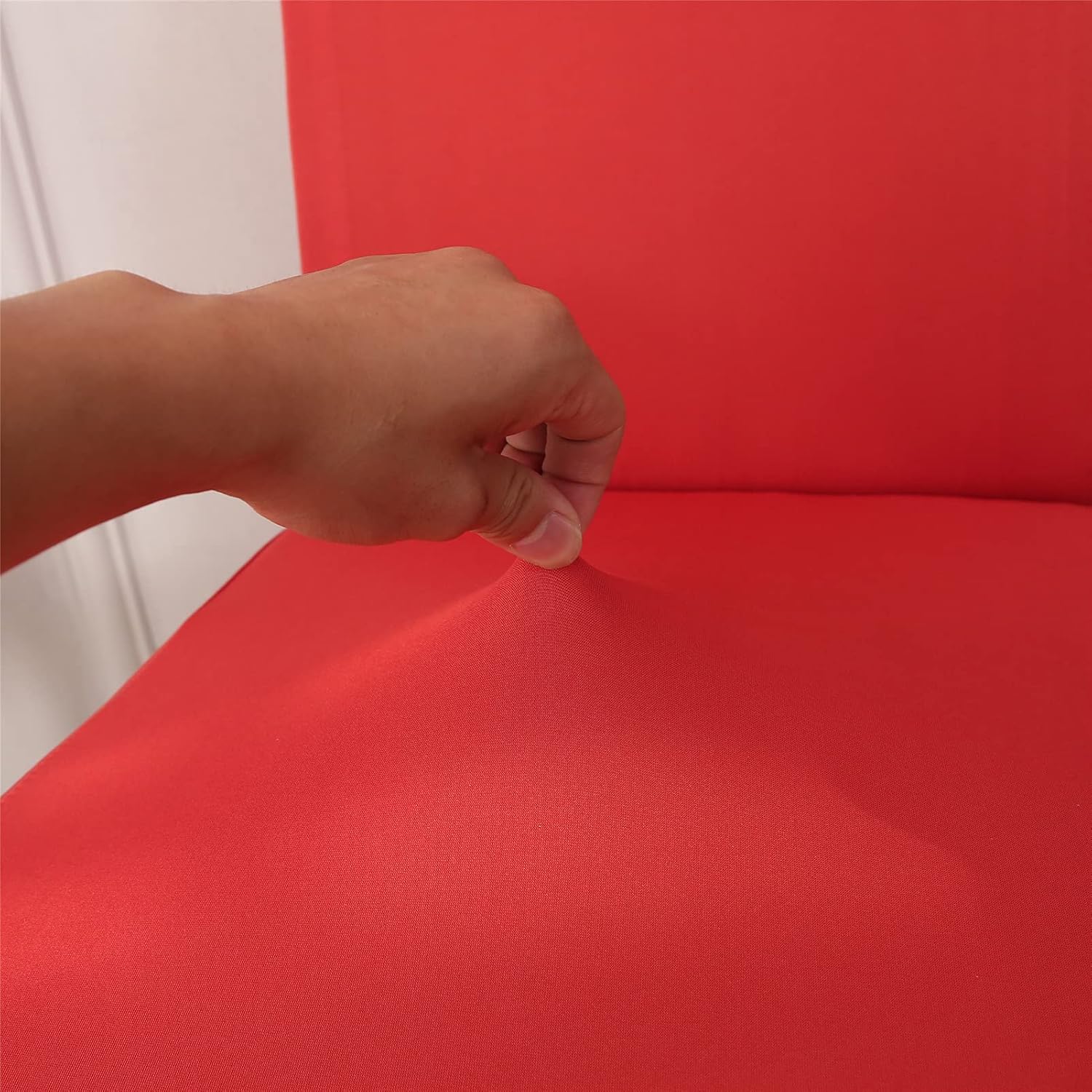 Dining Chair Covers Super Fit Stretch Removable Washable Spandex Chair Protector Slipcovers for Home Dining Room Hotel Restaurant (Orange,Set of 8)