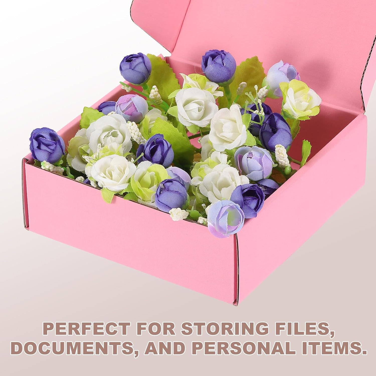 PATIKIL 10x8x3 Inch Small Shipping Boxes, 25 Pcs Corrugated Cardboard Box Gift Boxes for Packing Mailing Moving Packaging Small Business Boxes Pink