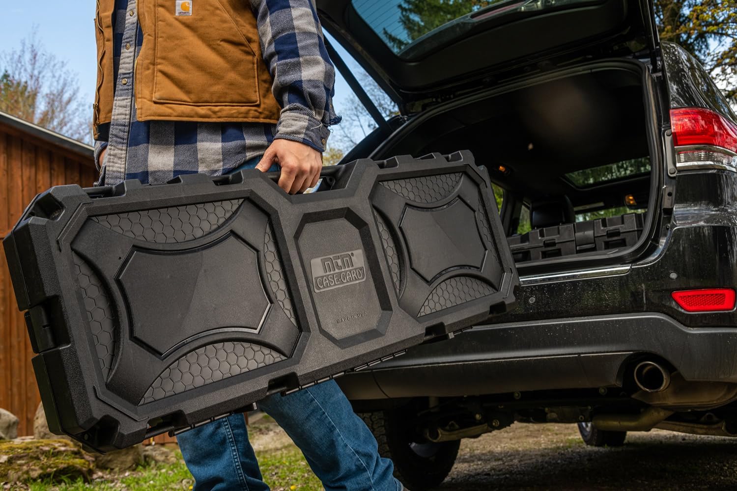 MTM RC42T Tactical Rifle Case 42, Snap Latches, High-Impact Plastic, USA Made, Black