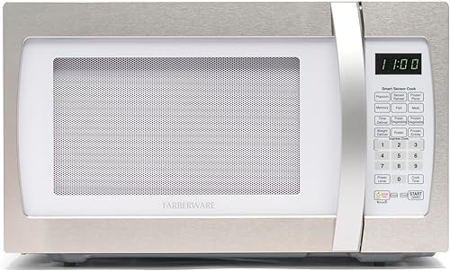 Miniatura 17 de Farberware Horno microondas de encimera de 0.9 pies cúbicos – 900 vatios de potencia, ajustes de cocción automática, descongelación, fácil limpieza