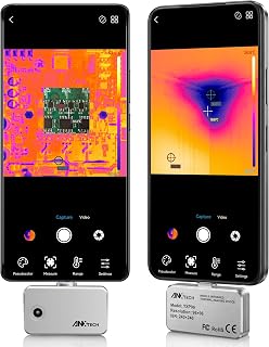 USB-C Thermal Imaging Camera for Android, Plug-and-Play Infrared Imager, ISR 240×240 & 25Hz Smooth Scan, -4°F to 1022°F, Pocket-Sized Tool for Water Leak Detection, HVAC, Electrical & DIY Inspection
