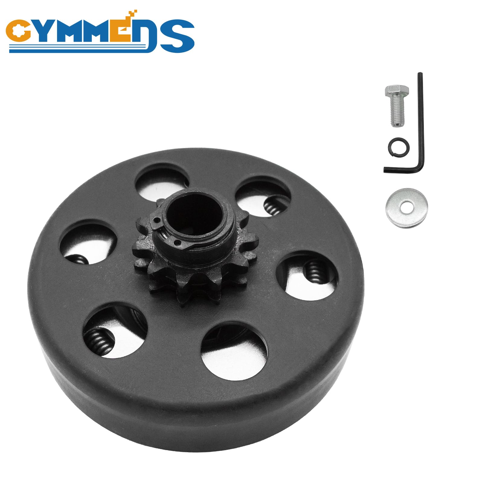 Embrague Go Kart de 5/8 pulgadas de diámetro de 11 dientes para cadena #35, embrague centrífugo. Perfecto para MiniBike, Go Kart, cortacésped y motor Fun Kart. Incluye kit de pernos y
