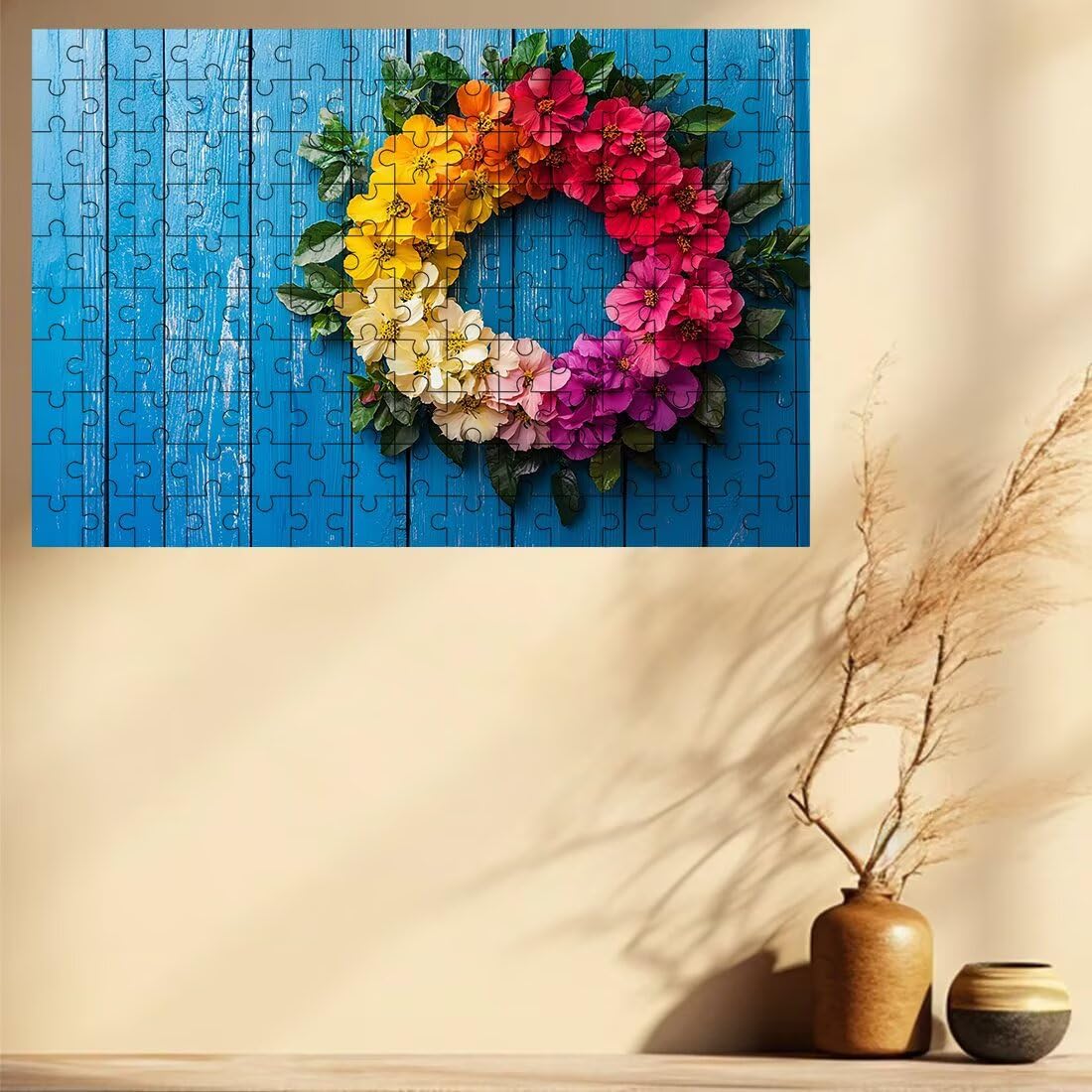 Puzzle 1500 elementów fabrycznych, puzzle kwiatowe dla dorosłych, klasyczne puzzle gry edukacyjne do aktywności rodzinnej, najwyższej jakości drewniane puzzle z pudełkiem na prezent dla mężczyzn