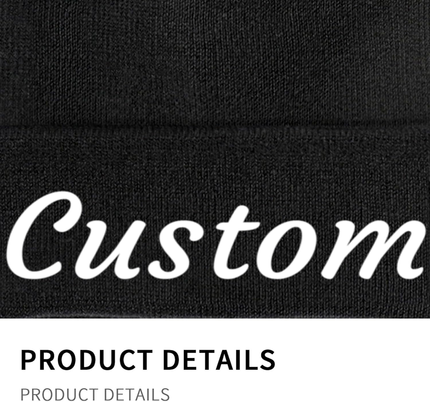 Custom Knitted Beanie Hat - Design Your Own Personalized Winter Hat for Men & Women Gifts - Image 5