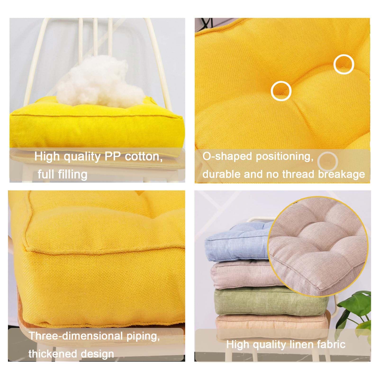 4 Pezzi Cuscini Sedie Cucina Decorazioni Per La Casa Imbottitura Cuscino Per Sedia Da Pranzo Con Lacci - Cuscino Per Sedia Sedile Antiscivolo Con Schienale In Gomma Antiscivolo - Foto 8