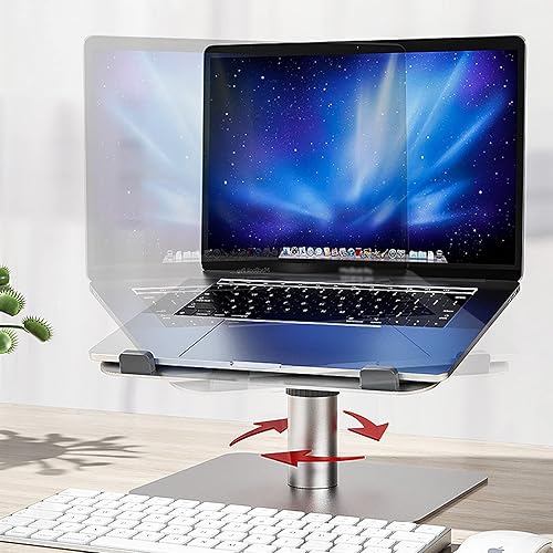 Miniatura 5 de Soporte de brazo para monitorsoporte para monitor de aleación de aluminio, base de computadora portátil de altura ajustable de 11 a 15.6 pulgadas,