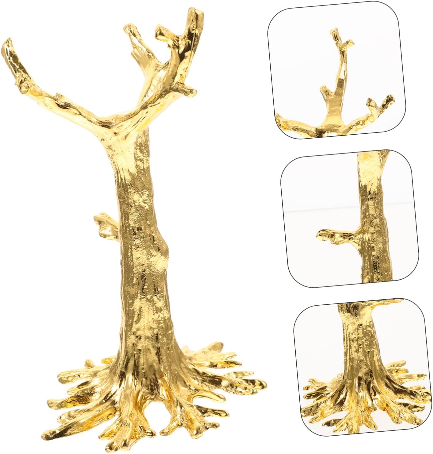 Cabilock Mineral Stone Display Stand Metal Crystal Ball Holder Rotating Plate Stands for Retail Display