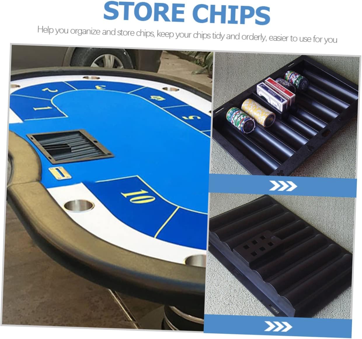 Chip Tray Texas Holdem Desktop Accessories Poker Dealer Chip Tray Table Chip Holder Tray Plastic Poker Chips Tray Table Plastic Chip Tray Plastic Poker Chips Tray Poker Chip Holder