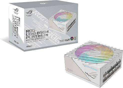 مزود الطاقة Asus ROG-LOKI-850P-SFX-L-GAMING White Edition 850W 80 Plus Platinum 120mm Full Modular Gaming (Actor)