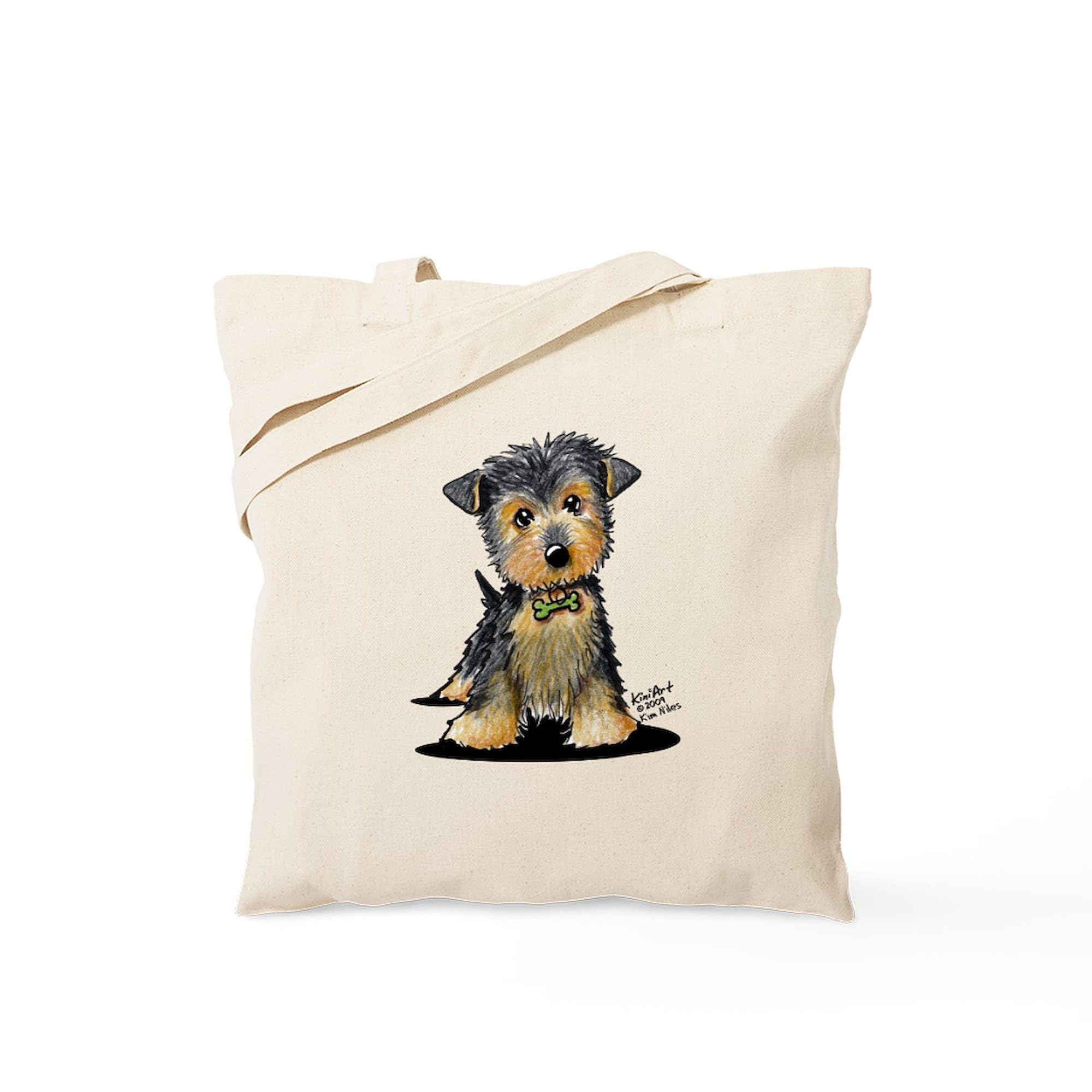 CafePress Airedale Terrier Tote Bag - Natural Canvas Reusable Shopping Bag, Gift For Dog Lovers