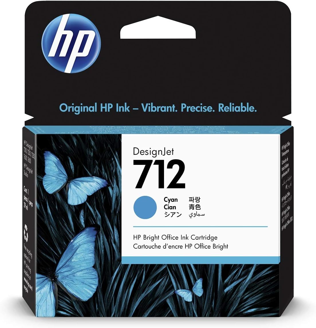 HP 712 3ED67A Cyan 29ml Genuine HP Ink Cartridge with Original HP Ink