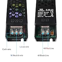 Vista 3 de Fuente de alimentación conmutada regulada universal de 12 V 3 A 36 W, convertidor de 100-250 V CA a 12 V CC, controlador LED, transformador