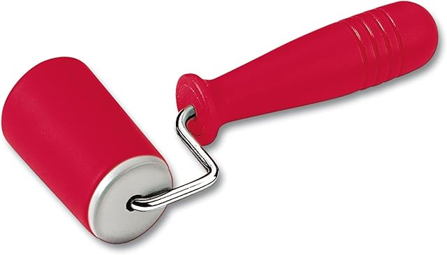 Original Kaiser Oryginalny wałek do ciasta Kaiserflex Red mały, 18 x 4,2 cm, wałek do ciasta, stożkowy, silikonowy wałek do ciasta, z metalowym rdzeniem, ergonomiczny uchwyt, odporny na temperaturę do