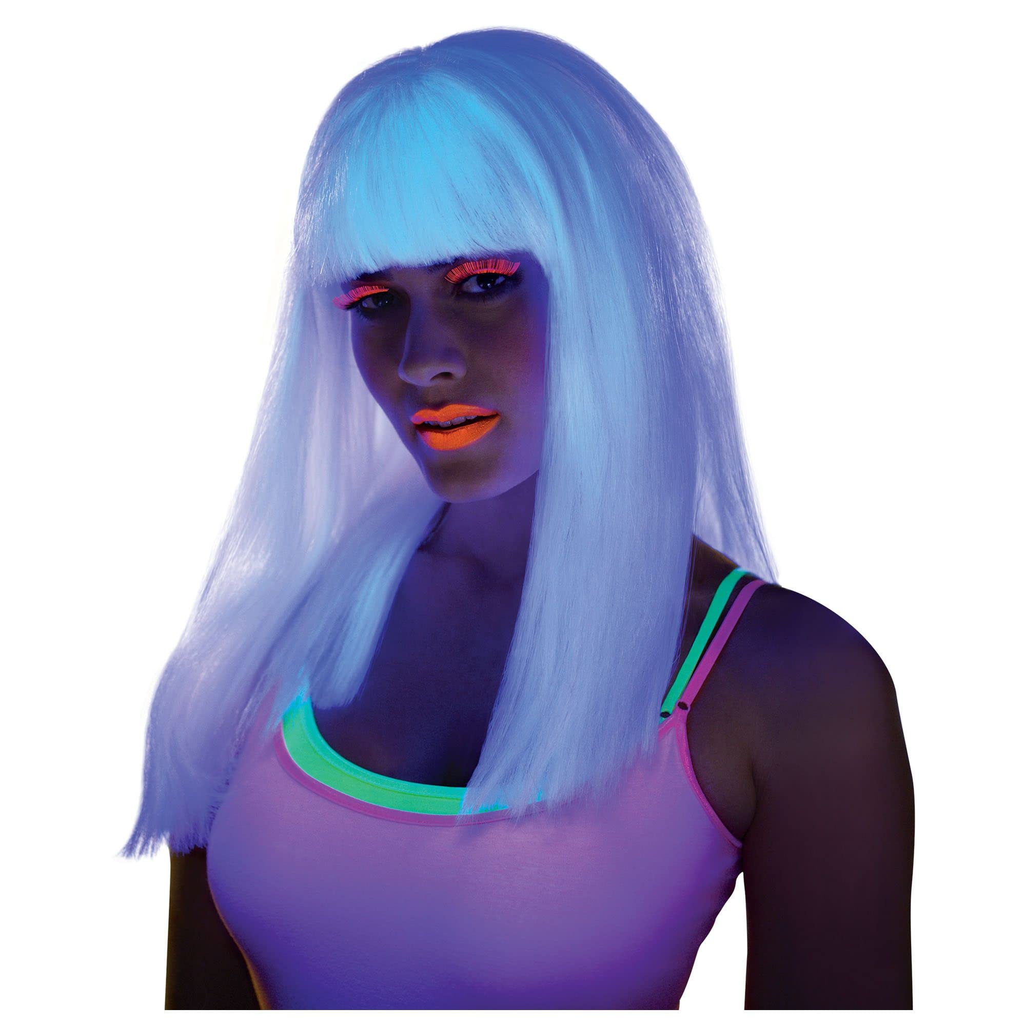 Electra Glow-in-the-Dark Wig perruque phosphorescente pour festival et festival électro