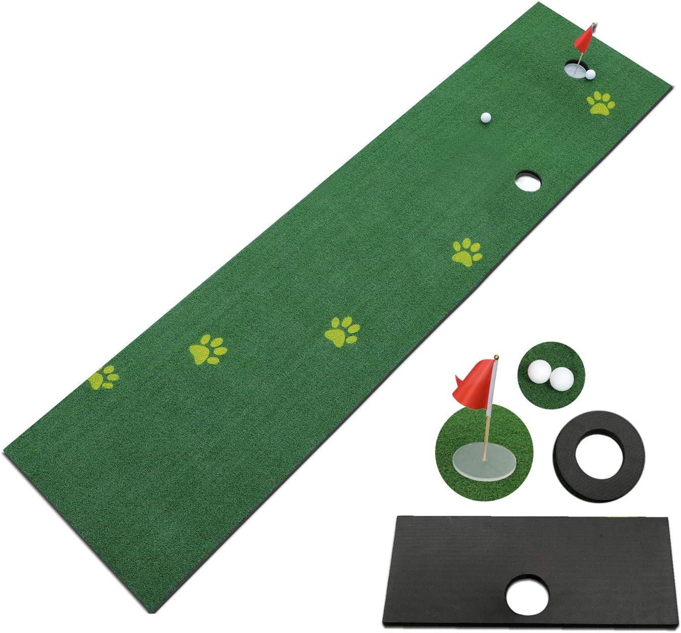 TIANNBU Golf Putting Green Golf Putting Practice Mat