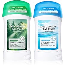 2PCS DeodorantNatural Deodorant Women&Men,Gentle Deoderant,Travel Size Deodorant for On-the-Go,Fresh Scent,Effective Odor Control