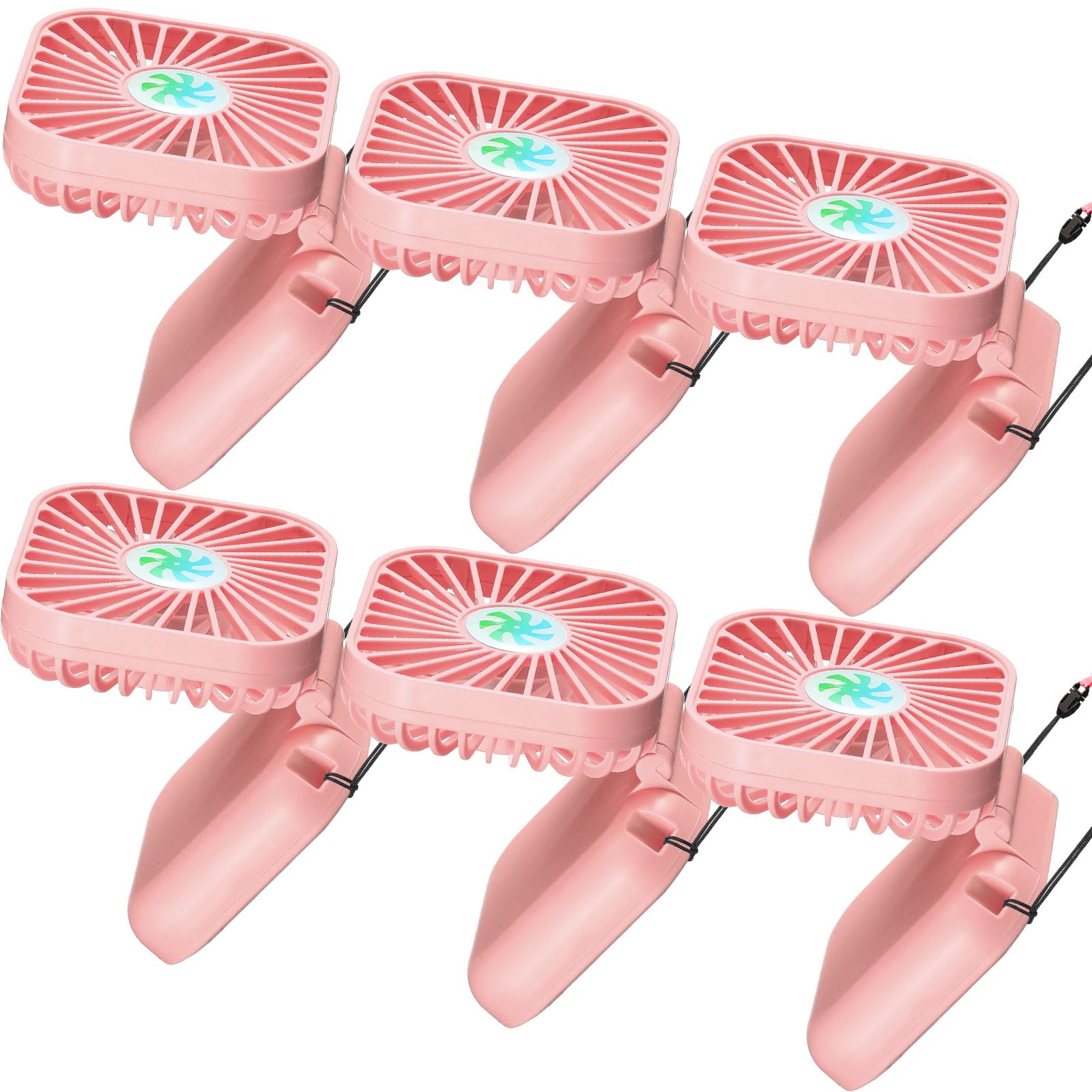 Mini ventilateur portable rechargeable USB Hortsun lot de 6
