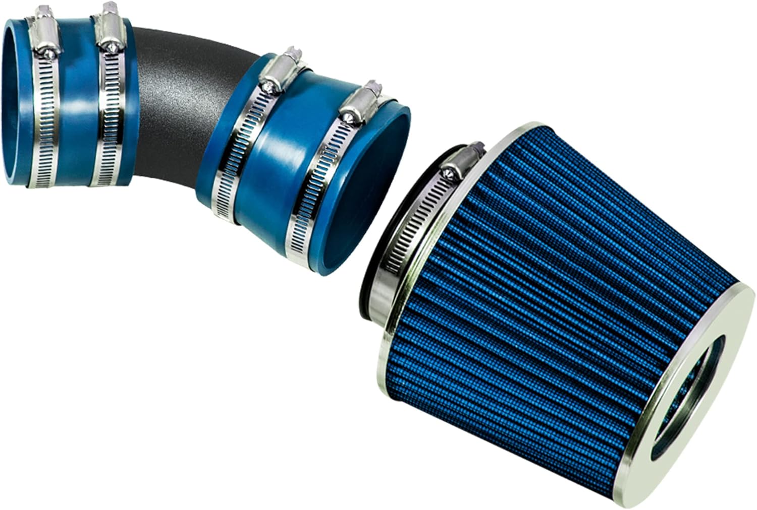 RW SERIES - MATTE BLACK PIPE BLUE - SHORT RAM INTAKE Compatible For 06-08 Chevy Impala 3.5L/3.9L V6 / 06-08 Monte Carlo 3.5L/3.9L V6