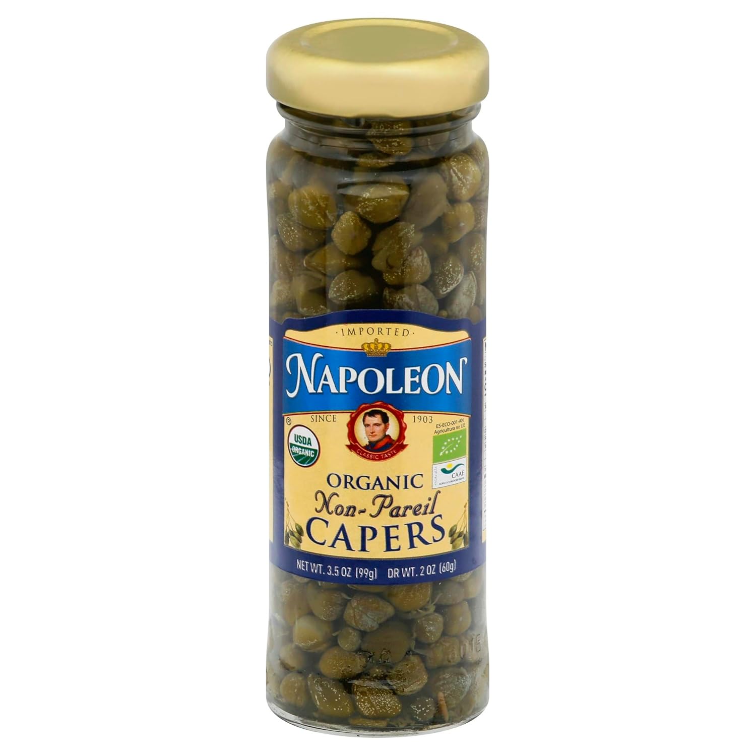 N.apoleon Organic Capers 3.5OZ Pack of 12