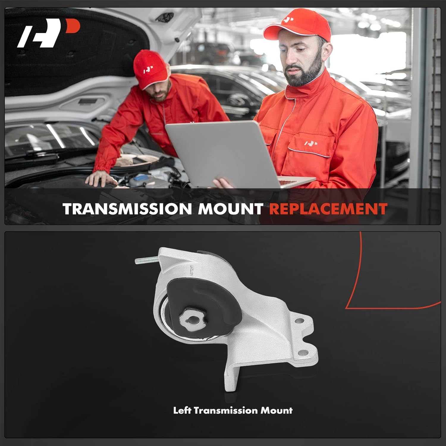 A-Premium Left Transmission Mount Compatible with Ford Taurus 2013-2017, Special Service Police Sedan 2014-2018 & Lincoln MKT 2013-2016, 2.0L, Automatic Transmission