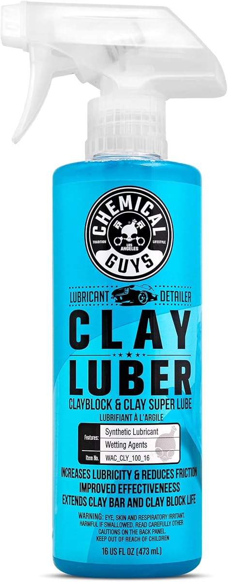 Chemical Guys WAC_CLY_100_16 Clay Luber Synthetic Lubricant with Wetting Agents for Clayblock and Car Detailing Clay (Works on Cars, Trucks, SUVs, Jeeps & More), 16 fl oz