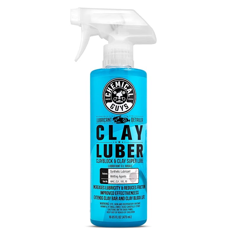 Chemical Guys Clay Luber Lubrificante Sintético para Barra, Bloco e Luva de Argila, 473 mL