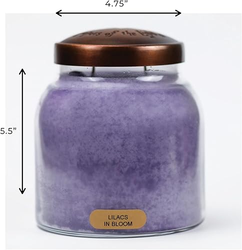 Miniatura 5 de A Cheerful Giver Lilacs In Bloom - Tarro de vela perfumada de Papa de 34 onzas con tapa, Keepers of the Light, 155 horas de tiempo de combustión,