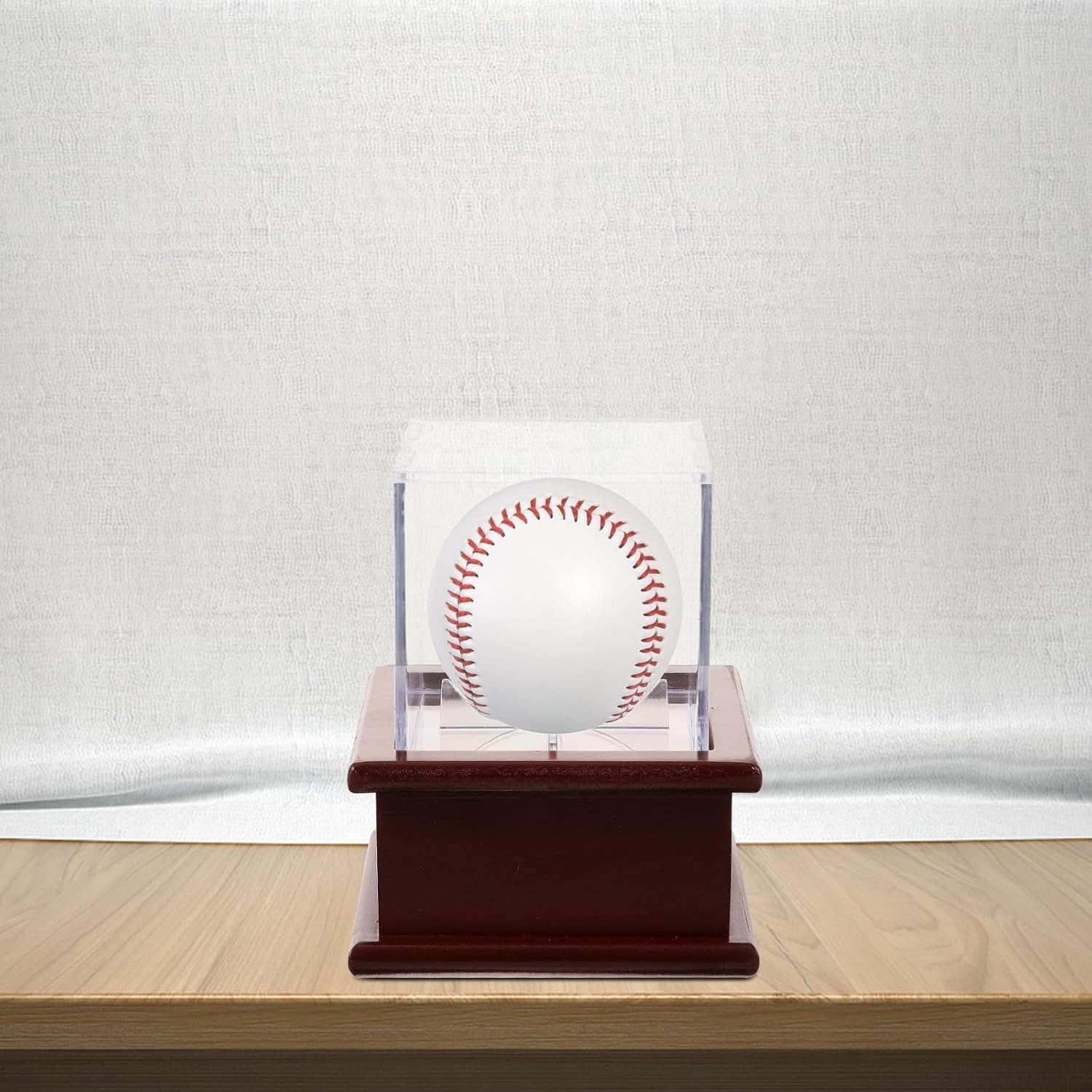 GLEAVI Baseball Display Case Acrylic Cube Collectibles Display Box 8x8x8cm Dustproof Moisture Resistant Sports Memorabilia Storage for Home Office
