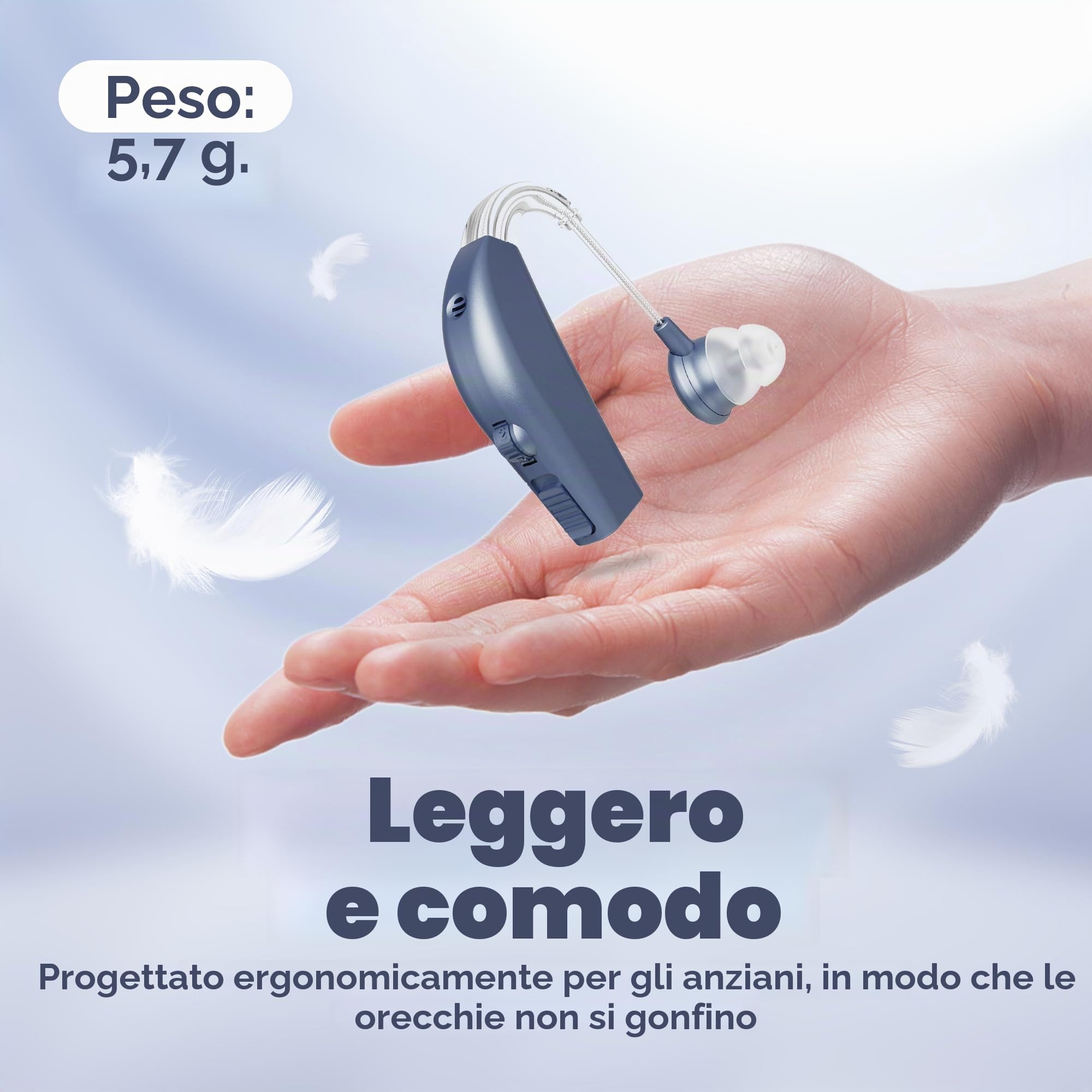 Coppia MEDca con durata della batteria per tutto il giorno, blu moderno