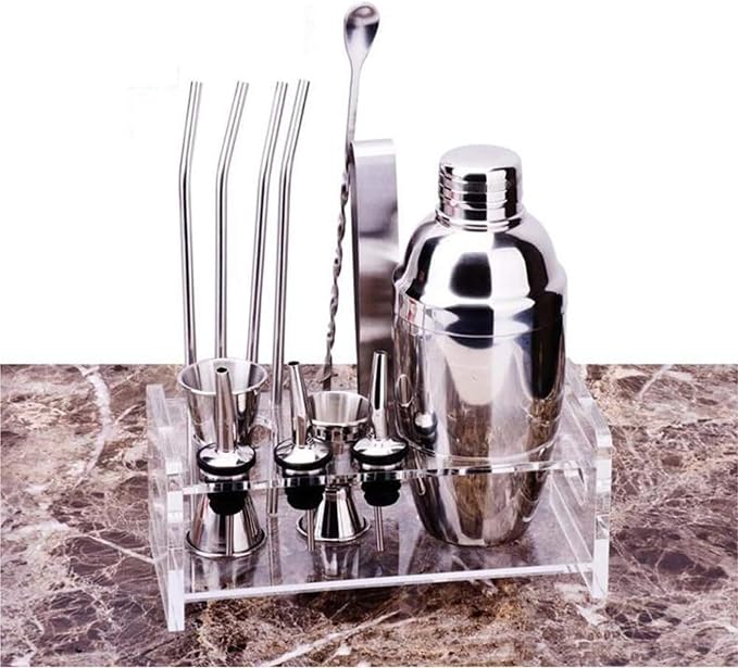 Set de Bar XDMINGY 12 Piezas con Coctelera y Estante 350ml miniatura 2