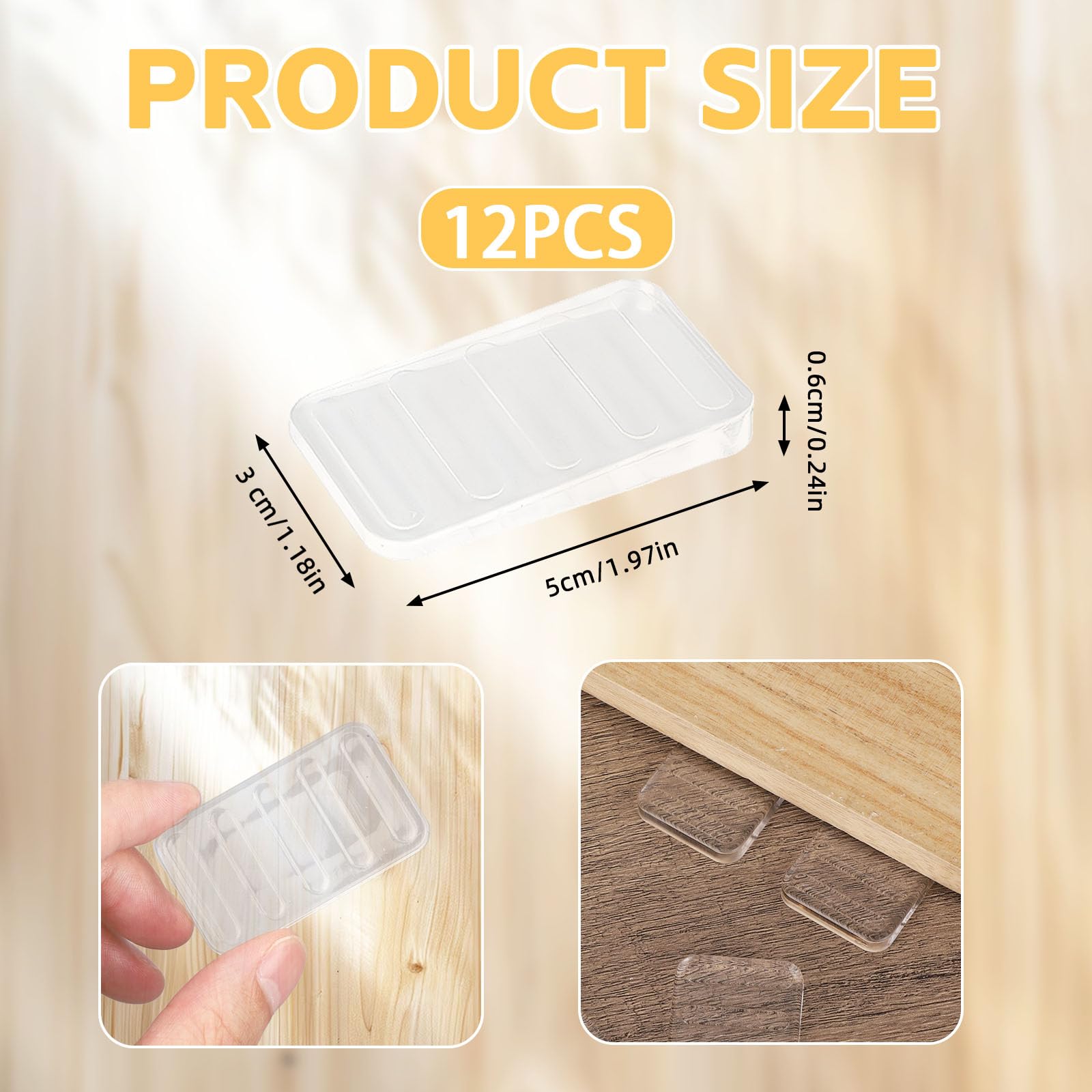Penitue 12 Pcs Furniture Leveling Shims - Image 2