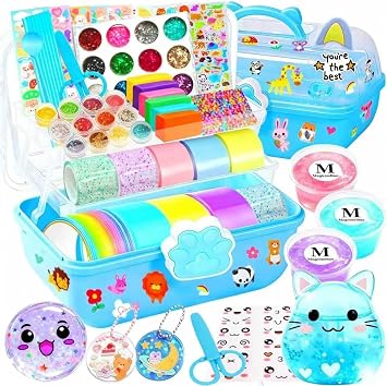 Make Your Own Squishies Nano Tape Bubble Kit for Kids Boy Girl, DIY Squishy Stress Ball Making Maker Kit, Party Favors for Kids 4-8 8-12 Toys for Classroom Birthday Xmas Gifts