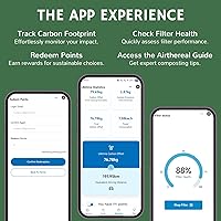 Vista 4 de Airthereal Revive R800 - Compostador eléctrico inteligente WiFi de 5 litros, sin olor, autolimpiante, 3 modos para un compostaje eficiente, reduce